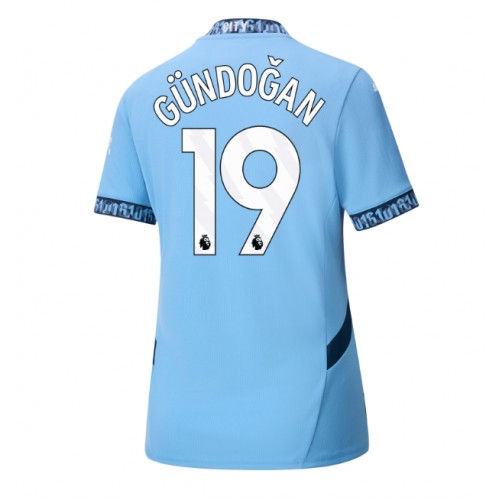 Dámy Fotbalový dres Manchester City Ilkay Gundogan #19 2024-25 Domácí Krátký Rukáv